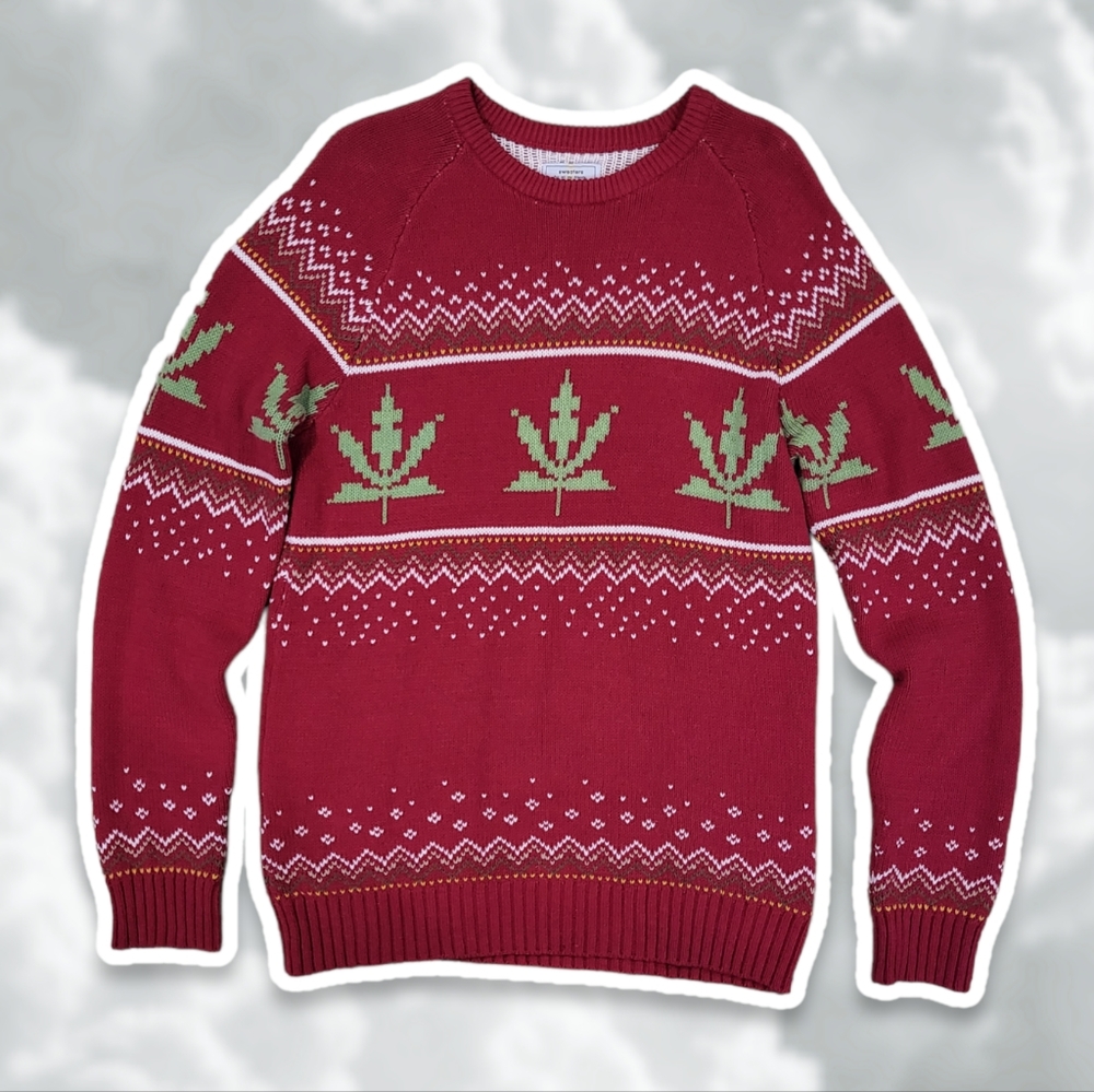 Urban Outfitters Sweaters For All My Friends Medium Red Scoop Neck Sweater